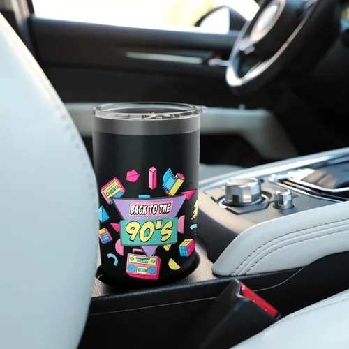 Vista 6 de Back to the 90s Retro 90s Nostalgia Stainless Steel Insulated Tumbler