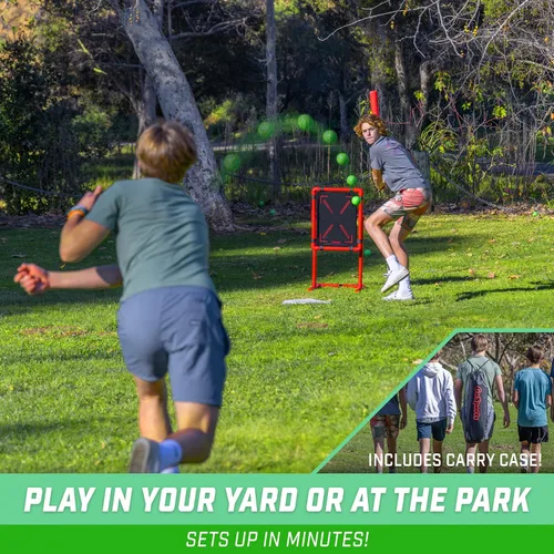 Vista 5 de GoSports Baseball Strike Zone Target para bolas de plástico, compatible con Blitzball y Wiffle Ball