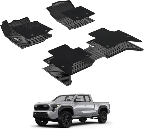 Vista 24 de 3W Alfombrillas para Toyota Sienna 2021-2026 LE/XLE (solo para 8 asientos), revestimiento de suelo TPE para todo tipo de clima, ajuste personalizado