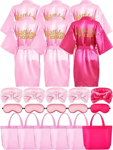 Vista 12 de 24 piezas de suministros para fiesta de cumpleaños de niñas, talla 8, azul