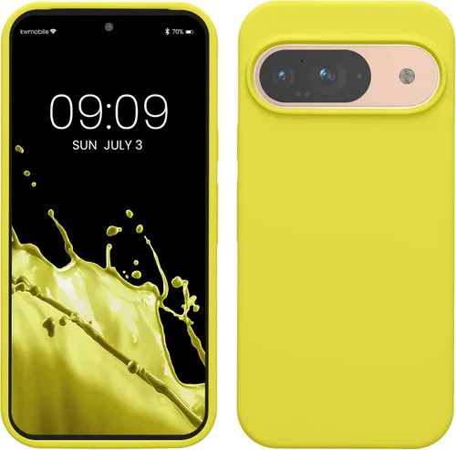 Vista 198 de kwmobile Funda Compatible con Google Pixel 6 Pro - Funda de Teléfono de Silicona TPU con Acabado Suave - Azul Caribe