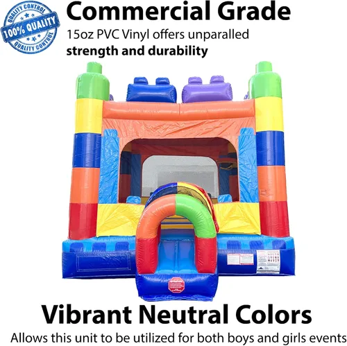 Vista 2 de TentandTable Casa inflable para niños de 5 a 12 años, castillo animoso de grado comercial para adultos, casa de salto, incluye soplador de aire