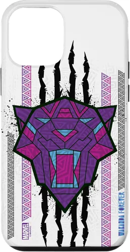 Vista 16 de Funda para iPhone 16 Marvel Black Panther: Wakanda Forever Tribal Logo Panther