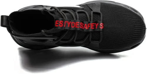 Vista 5 de ORISTACO Botas de seguridad para el trabajo botas de construcción industrial ligeras y transpirables