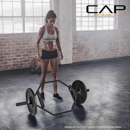 Vista 6 de CAP Barbell - Barra olímpica de trampa Varias opciones de agarre
