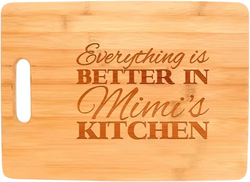 Vista 9 de Everything Is Better in Gigi's Kitchen Decor Grandma Gift - Tabla decorativa de madera con forma de paleta