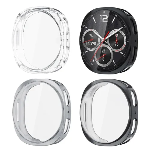 Vista 18 de (Paquete de 4) Funda Protectora de Pantalla Compatible para Samsung Galaxy Watch 6 de 40 mm (Versión 2023) Funda de Silicona Protectora Completa
