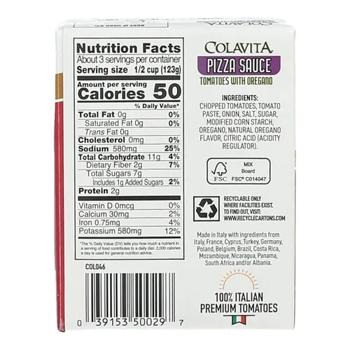 Vista 2 de Salsas en recart Colavita - Salsa para pizza, 13.76 oz en recart