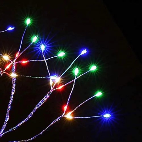 Vista 5 de FUCHSUN - Lámpara de árbol de bonsái de mesa con 108 luces LED de hadas, árbol artificial para centros de mesa de fiesta en el hogar, funciona