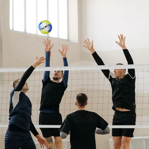 Vista 6 de Size 5 Volleyball - Durable PU Leather, Indoor/Outdoor. Soft Control, Great Airtightness for Training/Games. Ideal for All Ages