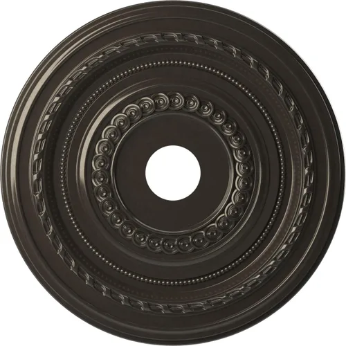 Vista 19 de Ekena Millwork CMP10CO Cole Medallón de techo de PVC termoformado (se adapta a toldos de hasta 4 1/4"), 10 "OD x 3 1/2" ID x 3/4" P