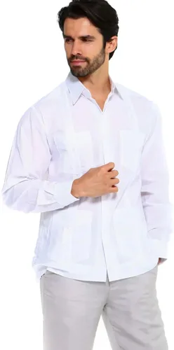 Vista 2 de Mojito Collection Guayabera de polialgodón de manga larga