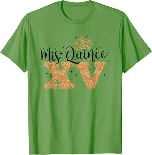 Vista 15 de Camiseta de quinceañera Mis Quince para cumpleaños número 15 Blanco