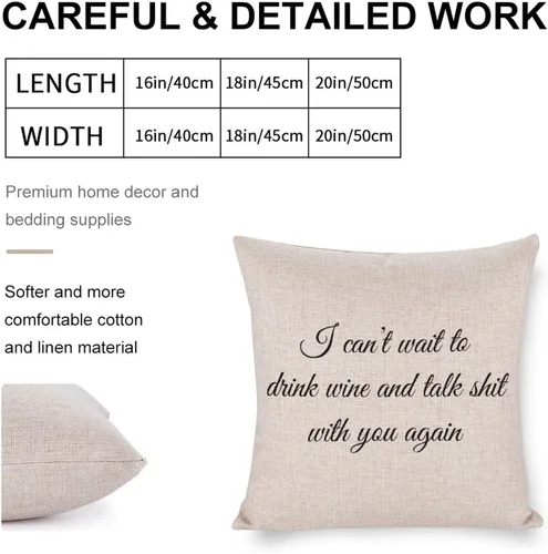 Vista 9 de Valentine Pillow Cases for Home Decor I Just Really Really Love You Throw Pillow Cover with Zipper Farmhouse Cushion Cover Cases 16"x16" Romantic