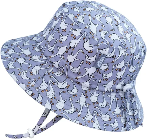 Vista 9 de JAN & JUL - Gorro de sol con capucha de algodón Grow-with-Me para bebés y niños Verde militar