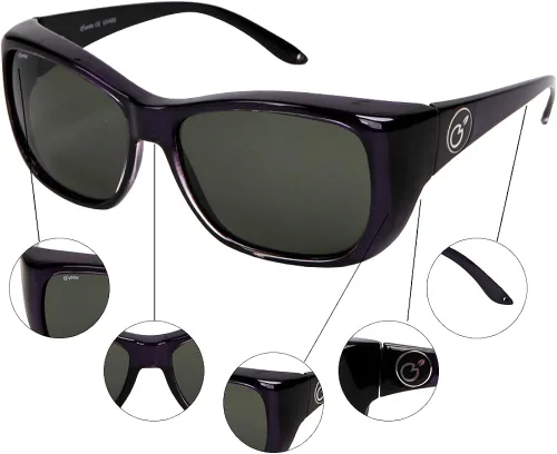 Vista 4 de yodo Gafas de sol con lentes polarizadas para hombres y mujeres