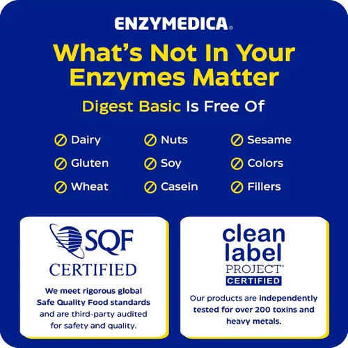 Vista 8 de Enzymedica Cápsulas básicas para digestión, 29050, 30, 1, 1 Digestive Enzyme Supplement for Women & Men, Enzyme Capsules for Digestion, Gut Health