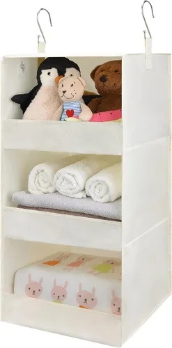 Vista 26 de GRANNY SAYS Organizador Colgante de 6 Estantes para Closet, Separable en 2 Paquetes de 3 Estantes Colgantes, Organizador Colgante para Dormitorio, 6
