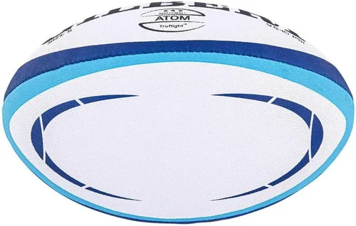 Vista 3 de Gilbert Pelota de rugby Atom [cada una] • Azul • Tamaño 5 • Cumple con las especificaciones de World Rugby
