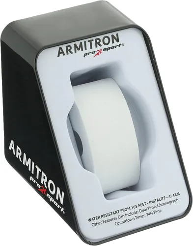 Vista 7 de Armitron Sport Reloj con correa de resina negra con cronógrafo digital para mujer