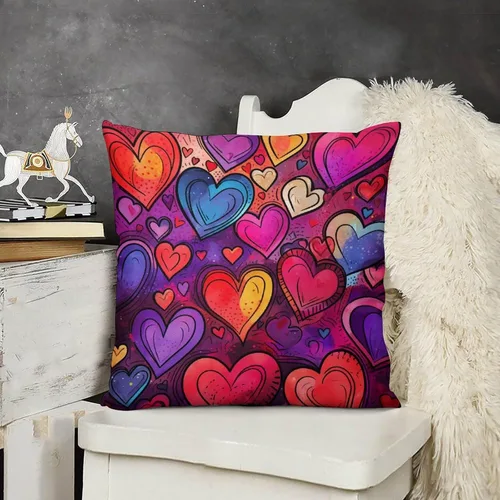 Vista 13 de Funda de almohada decorativa abstracta con textura de mármol naranja, rosa y verde, suave, doble cara, 12 x 12 pulgadas, con textura de mármol