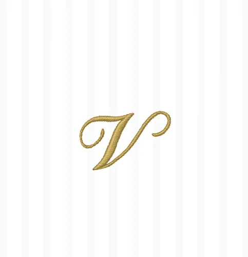 Vista 17 de Ideal Home Range - Servilletas de cóctel con monograma, 3 capas, diseño de rayas de papel, J, marfil a rayas