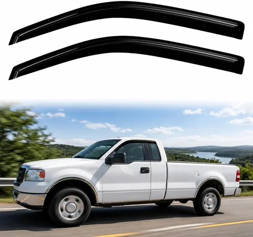 Vista 60 de 4 protectores de lluvia para Chevy Equinox 2010-2017, viseras de ventana, deflectores, parasoles, cinta de ventilación en canal hacia fuera