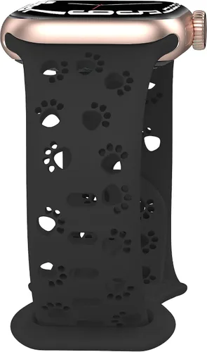 Vista 9 de Correa de silicona compatible con Apple Watch Band de 1.496 in, 1.575 in, 1.614 in, 1.654 in, 1.732 in, 1.772 in, 1.772 in, 1.772 in, 1.772 in