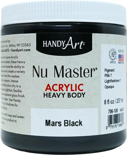 Vista 22 de Handy Art Nu Master - Pintura acrílica de cuerpo pesado, 8 onzas, carmesí Alizarin