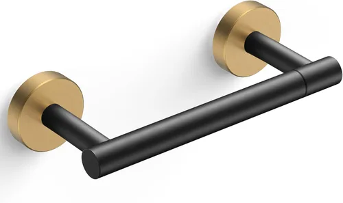 Vista 10 de FORIOUS Soporte de pared para papel higiénico, soporte de rollo de papel higiénico de doble poste giratorio de acero inoxidable para baño