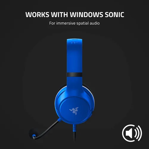 Vista 5 de Razer Kaira X Wired Headset for Xbox Series XS Xbox One PC Mac Mobile Devices Triforce 50mm Drivers - HyperClear Cardioid Mic - Memory Foam Ear
