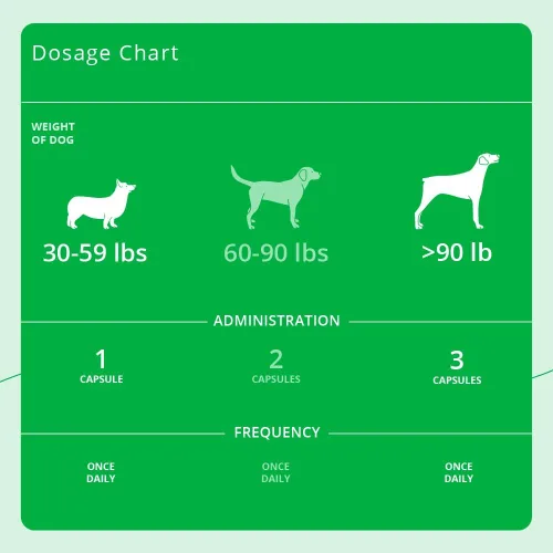 Vista 4 de Eicosa3FF SnipCaps Omega 3 Cápsulas de ácidos grasos gratis para perros, grandes, 60 unidades For Dogs Weighing more than 30 lbs; Support Immune