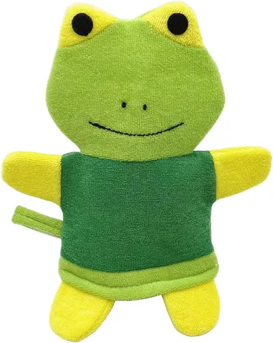 Vista 5 de Esponja de baño lindo animal ducha guante de baño lufa suave lavado esponja exfoliante corporal (3 piezas)