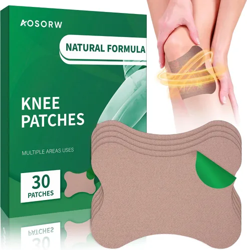 Vista 11 de AOSORW Parches de calor para aliviar la rodilla, 36 parches de artemisa de hierbas naturales para artritis y apoyo hueso sobre hueso, alivio