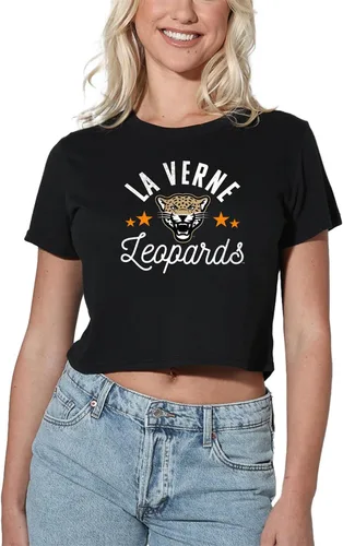 Vista 301 de Colección oficial de camisetas con diseño de mascota desgastada para mujer, color negro Grizzlies del estado de Adams