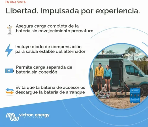 Vista 2 de Victron Energy BCD 402 40 amp Diodo Batería Combiner (2 Baterías)