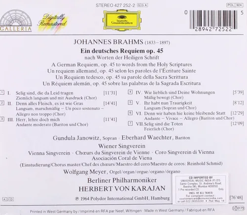 Vista 2 de Brahms A German Requiem