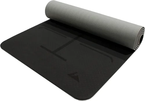 Vista 2 de BodyForge - Tapete de yoga grueso de 0.315 pulgadas, elastómero termoplástico, ecológico, con marcas de alineación, antideslizante, extra gruesa