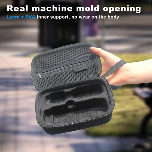 Vista 5 de FiTSTILL Bolsa de almacenamiento de viaje rígida de transporte y protección, compatible con Osmo Pocket 3 Creator Combo, kit de accesorios