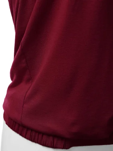 Vista 4 de DOUBLJU - Top de tubo elástico plisado natural para mujer con banda elástica con talla grande