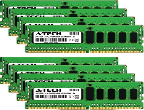 Vista 2 de A-Tech Kit de 128 GB (8 x 16 GB) RAM para ASUS Rack Server RS400-E8-PS2-F, RS700-E8-RS4/V2, RS700-E8-RS8, RS700-E8-RS8/V2 DDR4 2400MHz PC4-19200