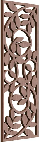 Vista 106 de 9 3/8"W x 24 3/8"H x 1/4"T Utica Decorativo Fretwork Madera Paneles de Pared, Abedul