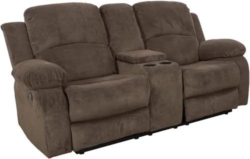 Vista 20 de Juego de muebles de cuero sintético para sala de estar, juego de sofá reclinable, sofá de dos plazas, juegos de muebles para sala de estar, sofá