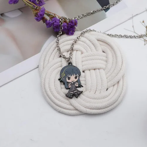 Vista 4 de Collar familiar de anime Pendnt Anya Forger Anime Cosplay Collares regalo para fanáticos, regalos para niños, adolescentes, adultos, amantes