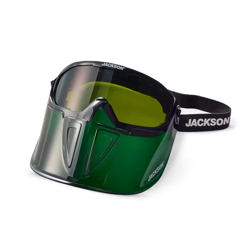 Vista 10 de Jackson Safety 21001 - Gafas de seguridad - Serie Gpl500 Premium - Lente Shade 3 IR - Antivaho - Con protector facial desmontable abatible - Cuerpo