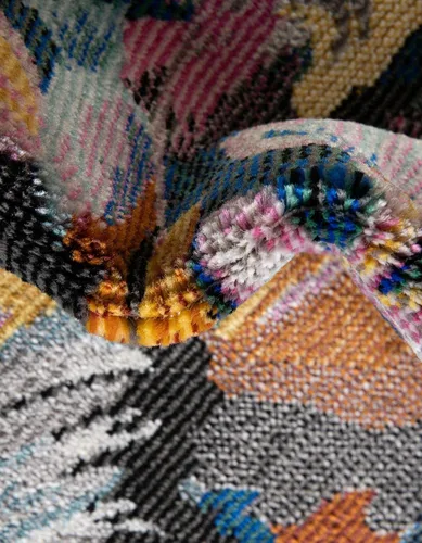 Vista 6 de Unique Loom Blossom Collection - Alfombra rectangular (2 x 3 pies, rectangular, multicolor y negro)