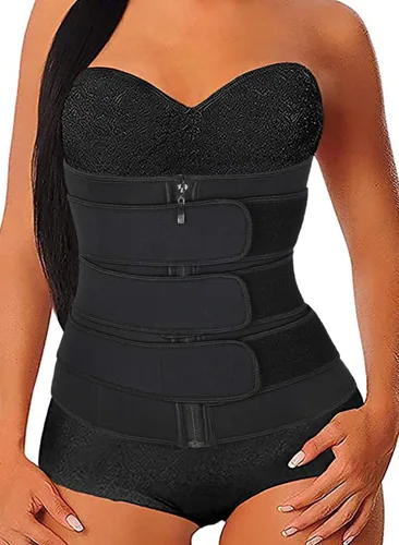 Vista 2 de Entrenador de cintura para mujer, pérdida de peso, moldeador de cuerpo, faja moldeadora de cintura, faja moldeadora de abdomen