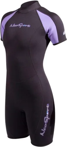 Vista 2 de NeoSport - Traje de neopreno para mujer, 0.118 in, color negro/lavanda-8