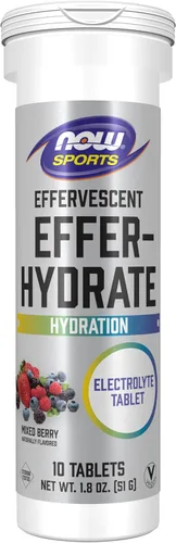 Vista 13 de NOW Foods Nutrición Deportiva, Effervescent Effervescente-Hydrate, Suplemento de electrolitos, Recuperación*, Limón Limón, 10 Tabletas