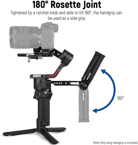 Vista 3 de NEEWER Mango de agarre de correa ajustable compatible con DJI Ronin RS4 RS3 Mini RS 3 Pro RS 2 RSC 2 estabilizador de cardán para disparos de ángulo